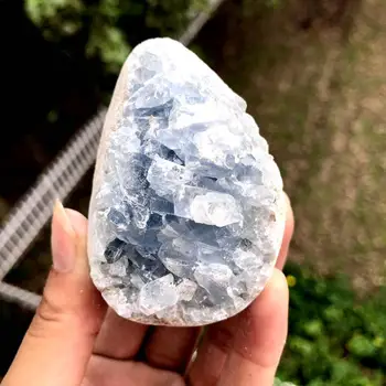 1tk Looduslik sinine crystal cave kvarts celestite crystal isend klastri isend tervendav blue crystal cave