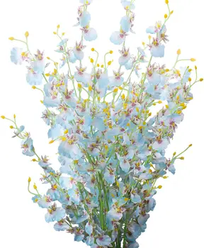 Kunstlik Orhidee Silk Võltsitud Lilled Faux Dancing Lady Orhideed Lille Varred 10 Tk Reaalne Touch Pulm