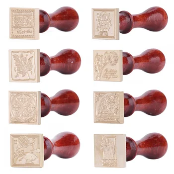 Ruut Vintage Pitser Stamp Käsitöö Sealing Wax Tempel Scrapbooking Päevik fotoalbumi DIY Ümbrik Decor